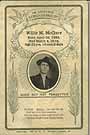 Funeral folder for Willie M. McClure
